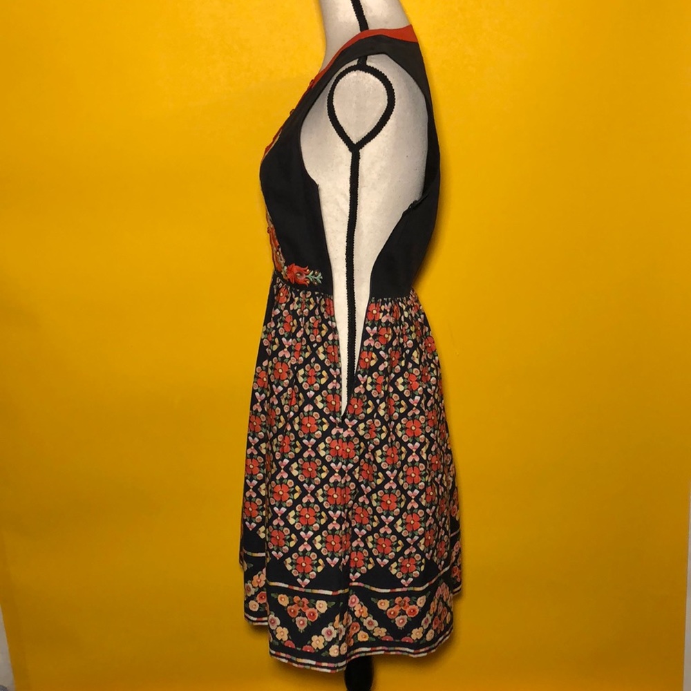 🟠 ModCloth 🟠 embroidered knee length dress - Picture 3 of 11